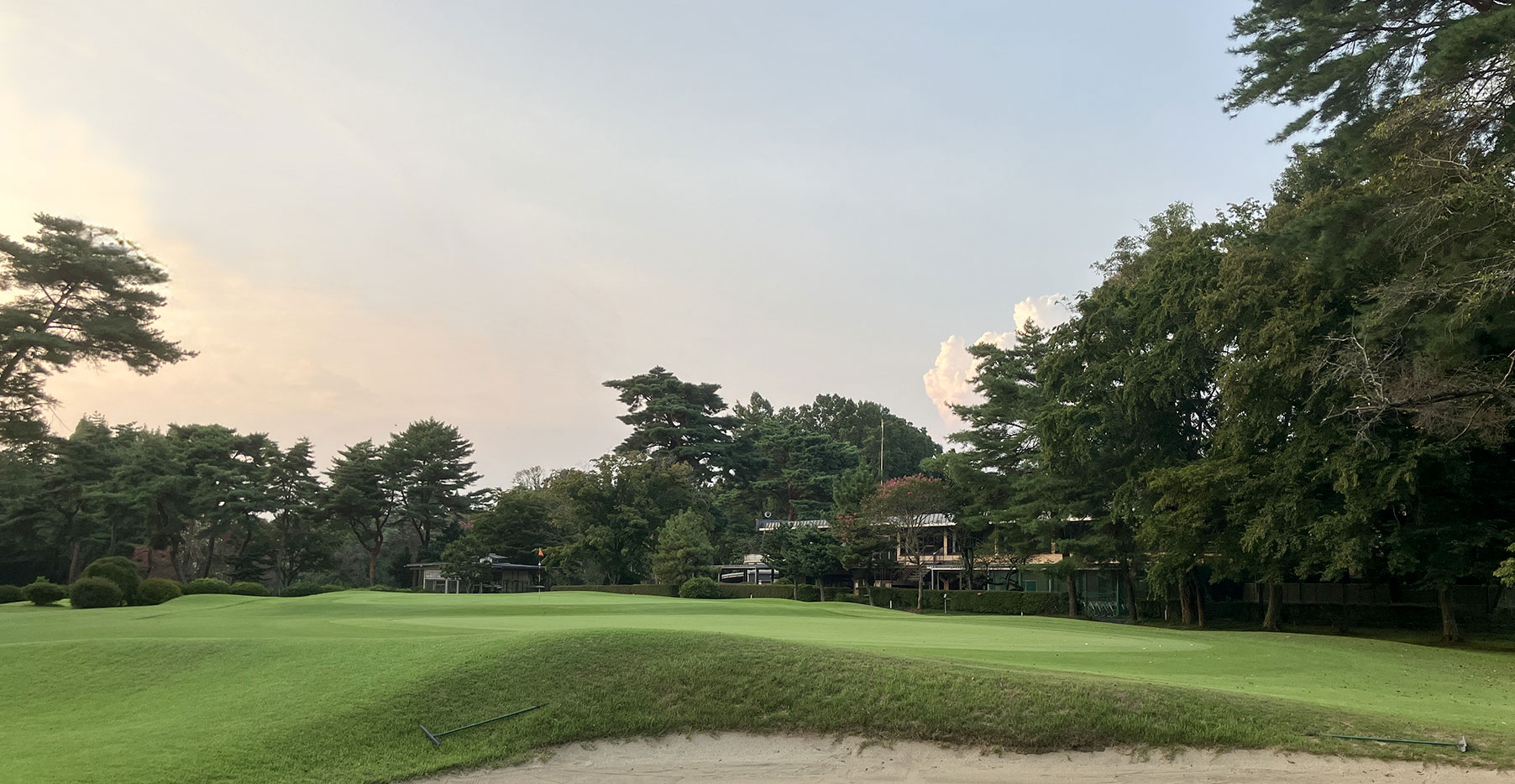バンカー付グリーン